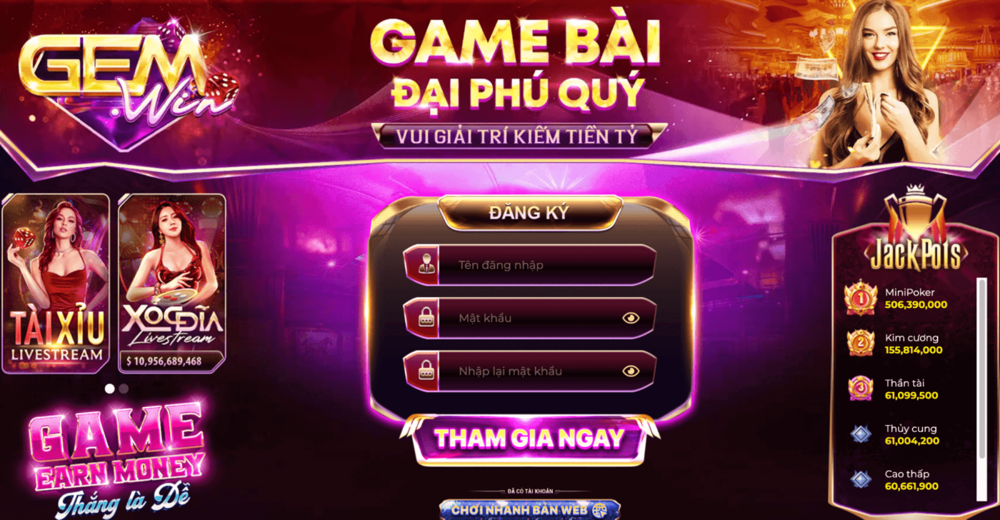 Hướng dẫn lựa chọn game cá cược tại Gemwin