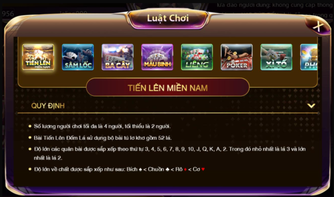 chien thua dat cuoc game bai tien len mien nam