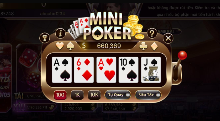 Bí quyết chơi Mini Poker Gemwin hiệu quả