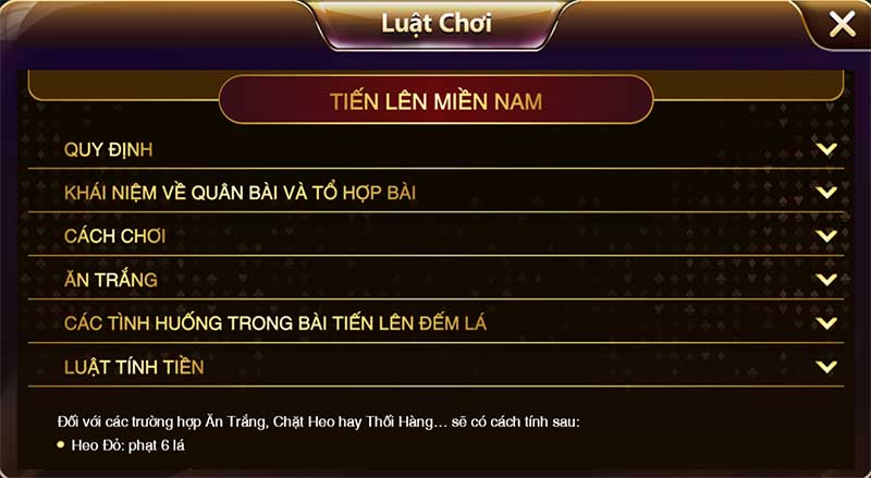 Luật chơi game bài Tiến lên miền Nam - Gemwin