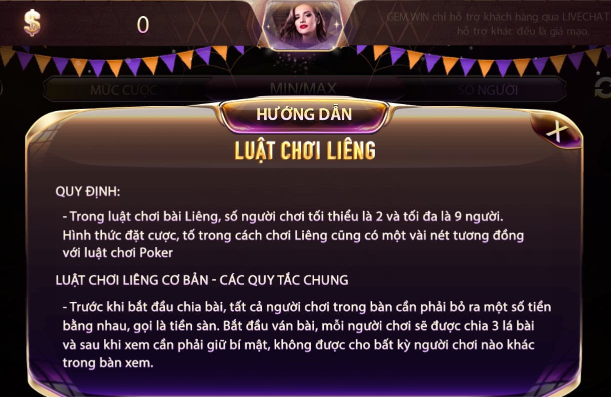 Luật chơi Liêng