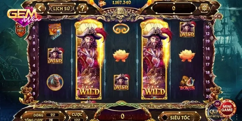 Làm giàu cùng game Nổ hũ Pirate King tại cổng game GemWin