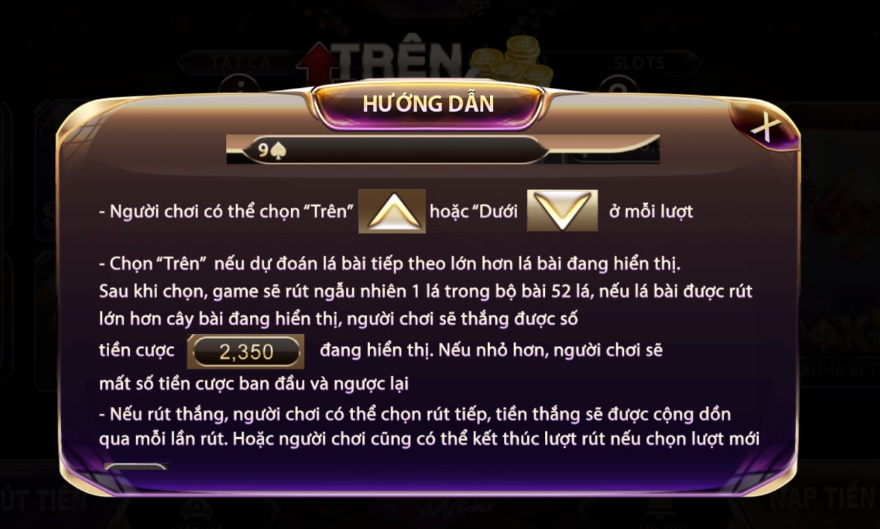 Trên Dưới Gemwin – Trò chơi đổi thưởng hấp dẫn, dễ chơi và dễ thắng